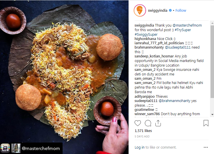 masterchefmom user generated content swiggy