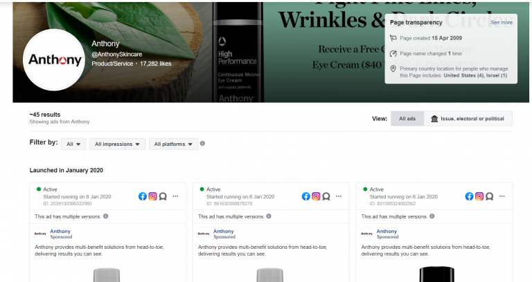  facebook ads library vaizle