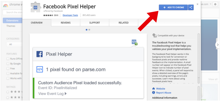 Facebook Pixel Helper