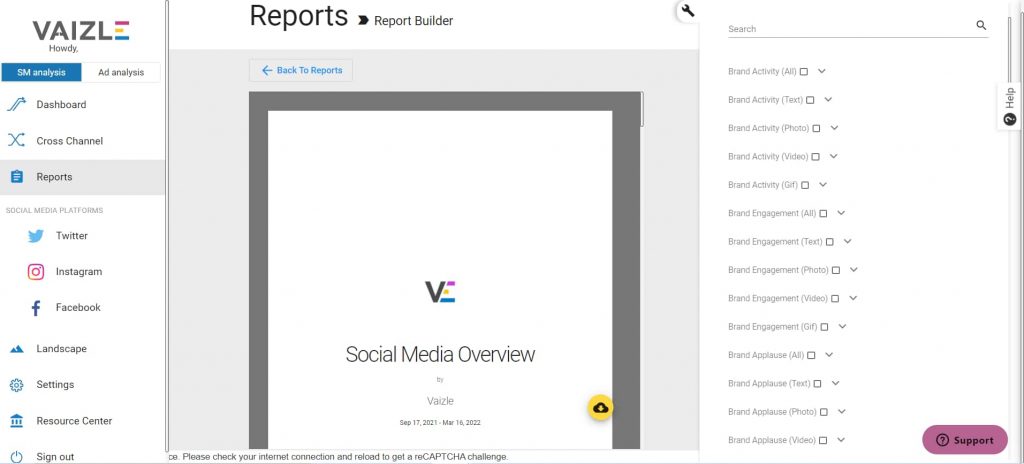Social Media Monitoring Report