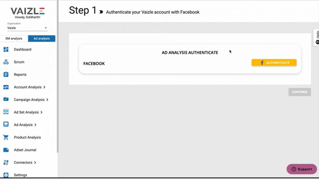 Setting Up Vaizle Facebook Ad Analysis