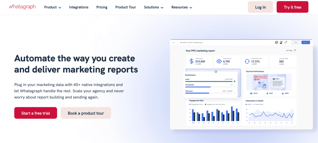 whatagraph facebook analytics tools