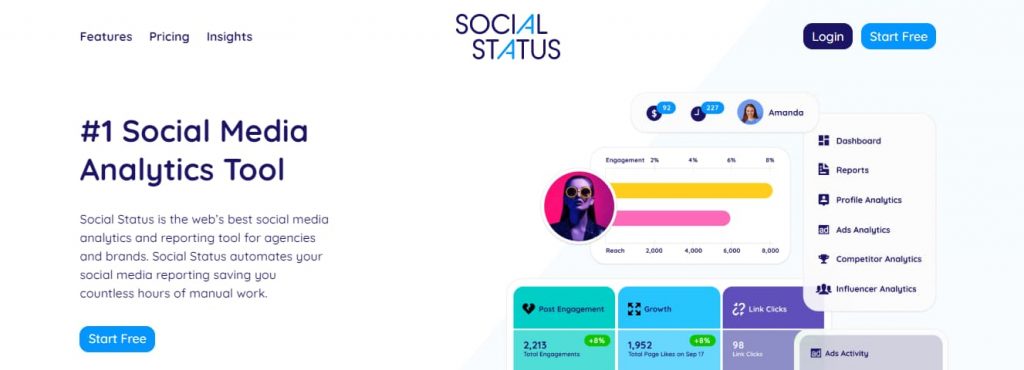 social status social media analytics tool
