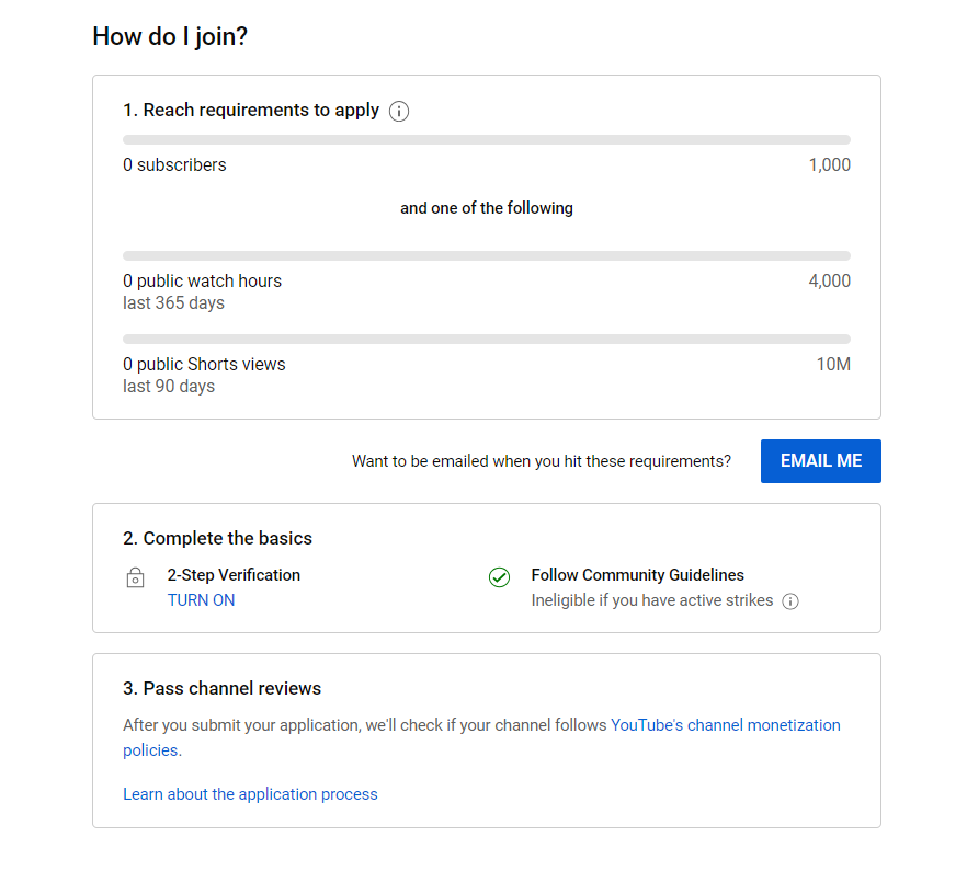 How to join YouTube Partner Program?