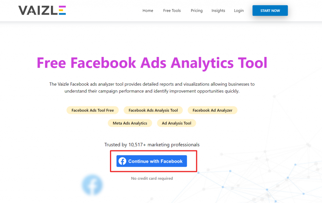 vaizle- free facebook ad analytics tool