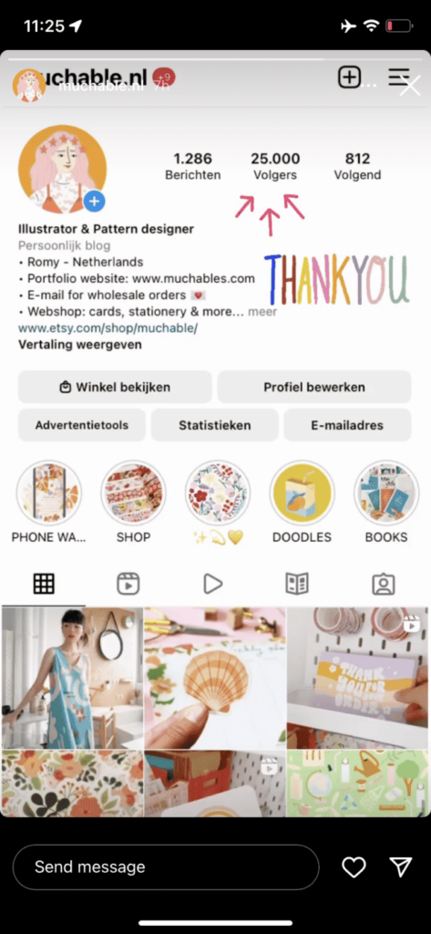 Cute Instagram story ideas for thanking followers