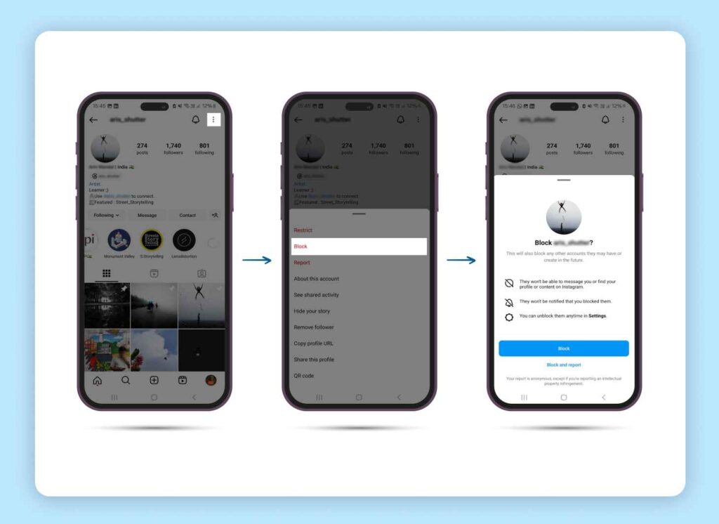  Steps for blocking people on Instagram 