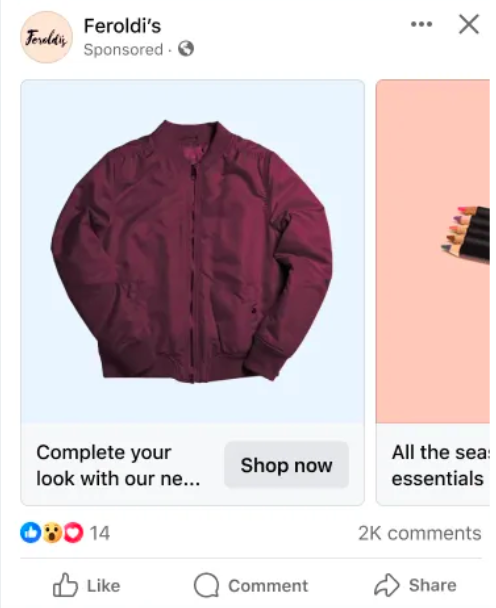 Facebook Carousel Ads