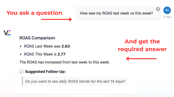 Vaizle AI chatbot answering a user's question in simple and easy to understand language.