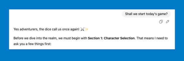 ChatGPT Game Use Case