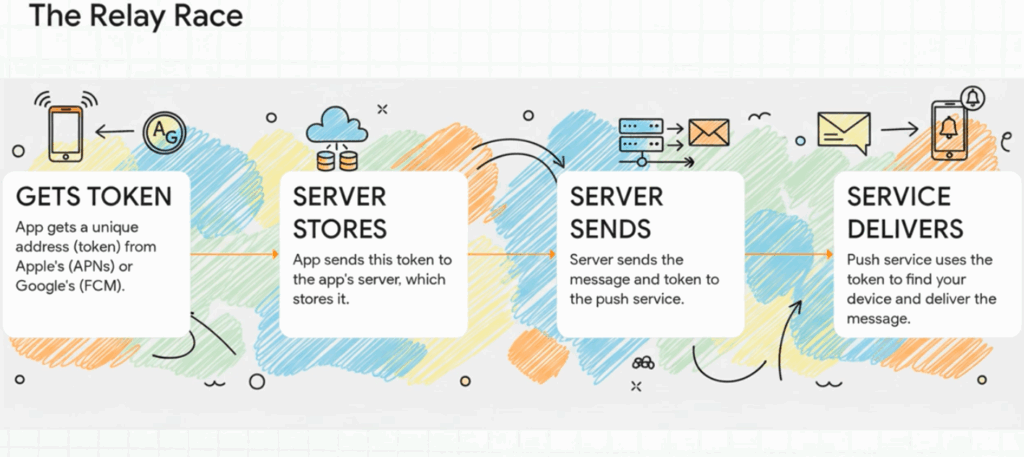 How push notifications work